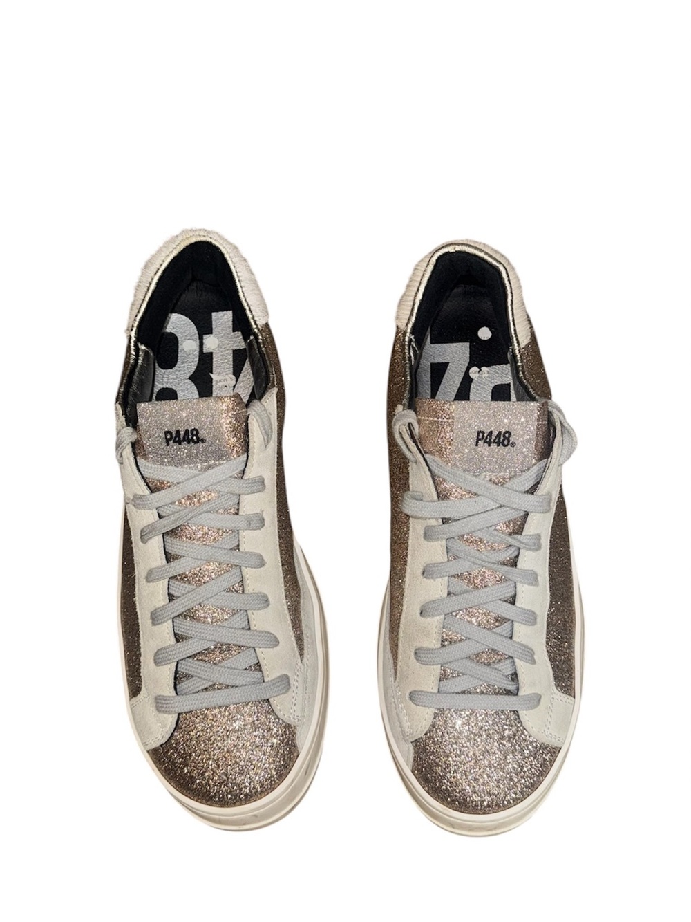 P448 Women’s John Glitter Yeti Low-Top - Picture 2 of 7